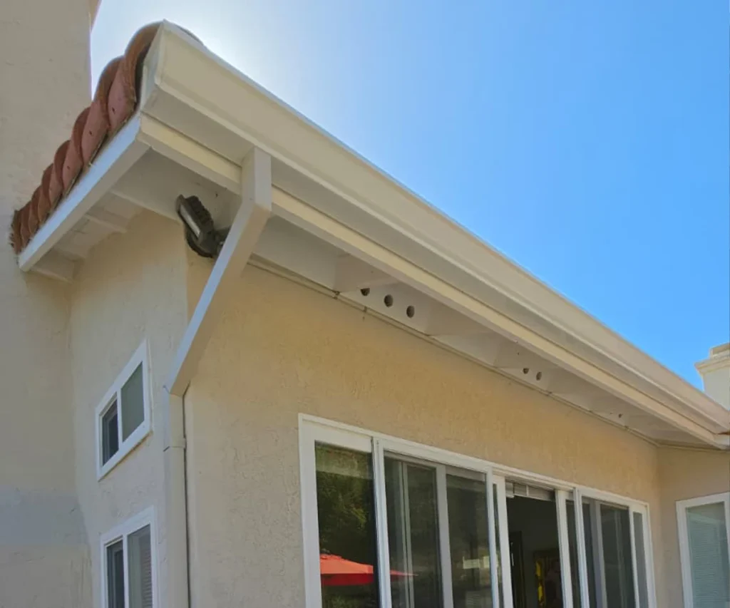 k-style-downspout-off-white K-Style Gutter + Downspouts OFF White