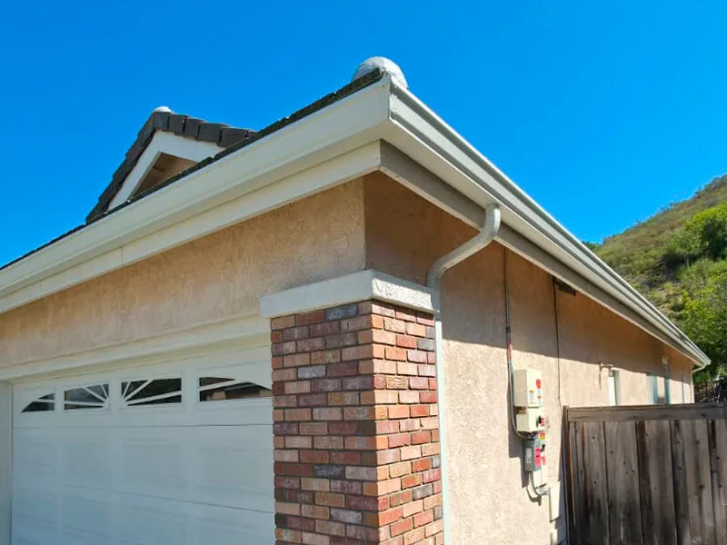 K-style + downspout installed