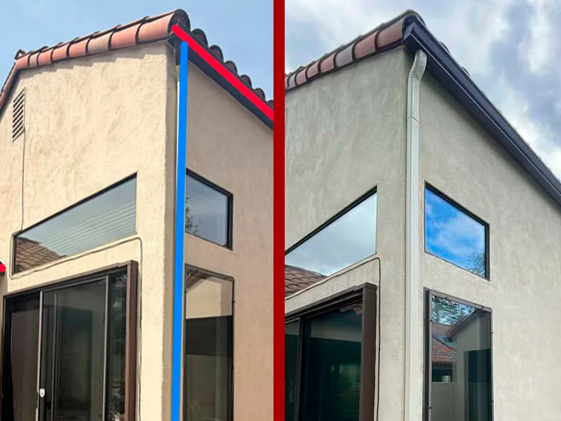 Downspout Before - After