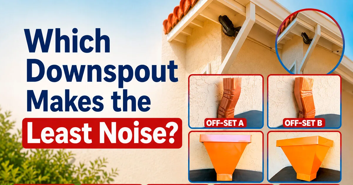 Which Downspout Makes the Least Noise?